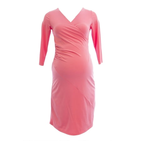 OLIAN Maternity Women s 3/4 Sleeve Ruched Side Wrap Dress X-Small Coral
OLIAN Maternity Women s 3/4 Sleeve Ruched Side Wrap Dress X-Small Coral