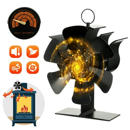 6 Blades Heat Powered Stove Fan Silent Motors Wood Burning Stove Fireplace Fan Circulates Warm Heated Air Eco Stove Fan for Gas Pellet Wood Log Stoves
6 Blades Heat Powered Stove Fan Silent Motors Wood Burning Stove Fireplace Fan Circulates Warm Heated Air Eco Stove Fan for Gas Pellet Wood Log Stoves