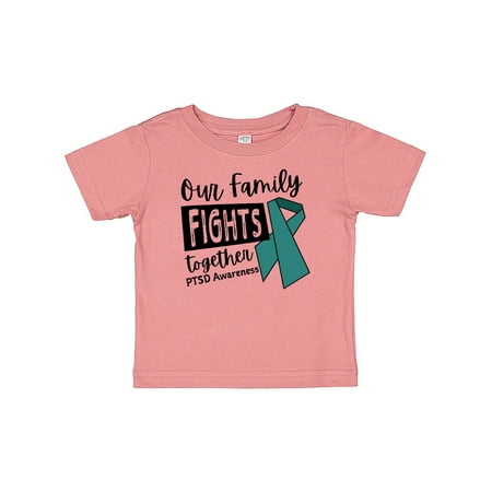 Inktastic Our Family Fights Together PTSD Awareness Teal Ribbon Gift Baby Boy or Baby Girl T-Shirt
Inktastic Our Family Fights Together PTSD Awareness Teal Ribbon Gift Baby Boy or Baby Girl T-Shirt