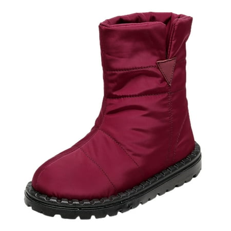 nsendm Female Shoes Adult Boots for Women Size 11 Winter Water Proof Flat Slip On Keep Warm Snow Boots Comfortable Mid Warm Winter Shoes Women Red 10
nsendm Female Shoes Adult Boots for Women Size 11 Winter Water Proof Flat Slip On Keep Warm Snow Boots Comfortable Mid Warm Winter Shoes Women Red 10