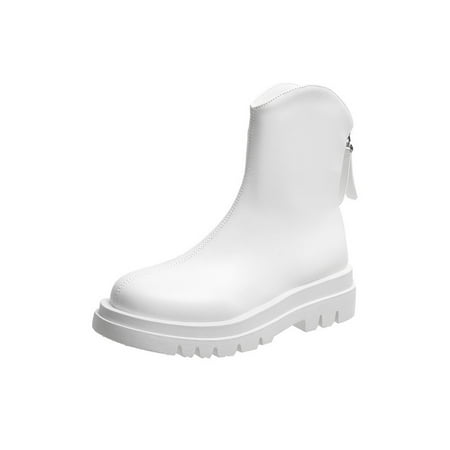 Difumos Women Waterproof Platform Platform Boots Non-Slip Back Zip Casual Boot Work Comfort Fashion White 6.5
Difumos Women Waterproof Platform Platform Boots Non-Slip Back Zip Casual Boot Work Comfort Fashion White 6.5