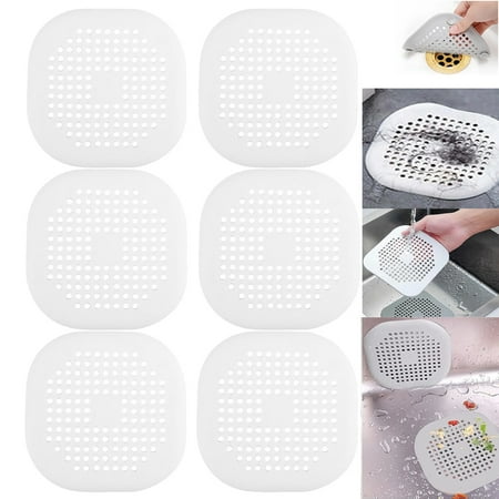 6Pcs Sink Floor Drain Cover Silicone Floor Drain Covers Bathroom Hair Anti Clogging Filter Sewer Outlet Kitchen(White)
6Pcs Sink Floor Drain Cover Silicone Floor Drain Covers Bathroom Hair Anti Clogging Filter Sewer Outlet Kitchen(White)