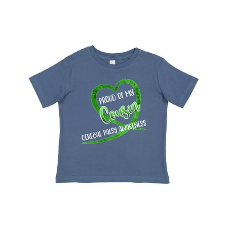Inktastic Proud of My Cousin Cerebral Palsy Awareness Heart Ribbon Gift Baby Boy or Baby Girl T-Shirt