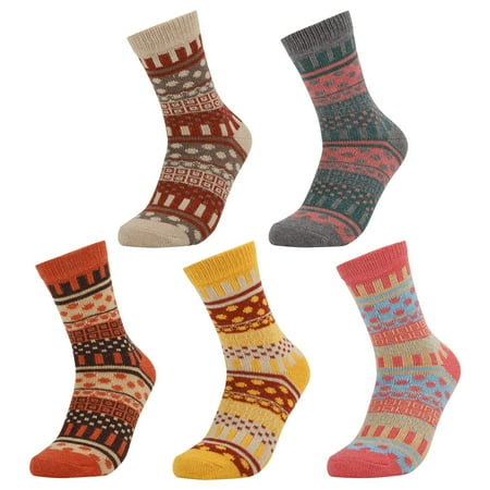 OLIBUY 5 Pack Womens Wool Socks Women Winter Socks Women Athletic Socks suitable Foot Size 9-11 as Christmas gifts for men or Women Girls Family
OLIBUY 5 Pack Womens Wool Socks Women Winter Socks Women Athletic Socks suitable Foot Size 9-11 as Christmas gifts for men or Women Girls Family