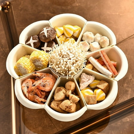 PeiBai Cream White Hot Pot Platter 9-Point Grid Rotatable Vegetable Basket Household Double Layer Vegetable Side Dish
PeiBai Cream White Hot Pot Platter 9-Point Grid Rotatable Vegetable Basket Household Double Layer Vegetable Side Dish