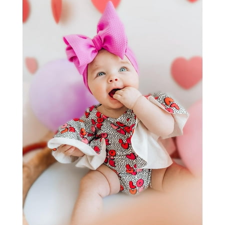 Infant Baby Girl Valentines Day Jumpsuit Flare Long Sleeve Round Neck Romper + Headband Newborn Onesie Outfits 
Infant Baby Girl Valentines Day Jumpsuit Flare Long Sleeve Round Neck Romper + Headband Newborn Onesie Outfits