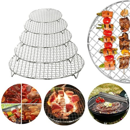 

Updated MUTOCAR Round Cooking Rack 5 Size Choose Baking Cooling Steaming Grilling Rack Stainless Steel Fits Air Fryer/Stockpot/Pressure Cooker/Cake Pan Oven & Dishwasher Safe
