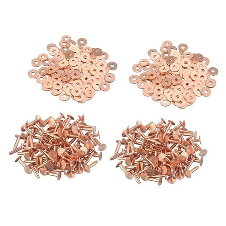 200 Sets Copper Rivets and Burrs Leather Copper Fastener for Wallets Collars Leather DIY Craft Supplies
200 Sets Copper Rivets and Burrs Leather Copper Fastener for Wallets Collars Leather DIY Craft Supplies