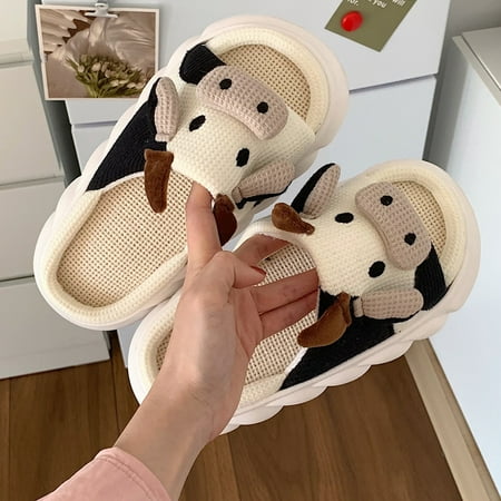 Aayomet Slippers for Women Women Cotton Linen Soft Sole Slippers Cute Cartoon Home Slippers Home Slippers Slip Slippers Flip White 8.5
Aayomet Slippers for Women Women Cotton Linen Soft Sole Slippers Cute Cartoon Home Slippers Home Slippers Slip Slippers Flip White 8.5