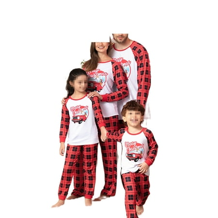 Family Matching Pajamas Set Christmas Car Print Casual Raglan Long Sleeve Tops and Plaid Pants Sleepwear
Family Matching Pajamas Set Christmas Car Print Casual Raglan Long Sleeve Tops and Plaid Pants Sleepwear