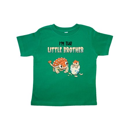 Inktastic I m the Little Brother Ankylosaurus Bros Gift Toddler Boy Girl T-Shirt