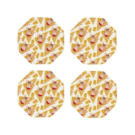 Picia mouse holiday Printed Leather Coasters for Drinks 4 Drink Coasters Set of 4 for Tabletop Protection Handmade Luxurious Home Décor and Housewarming Gift-Octagon
Picia mouse holiday Printed Leather Coasters for Drinks 4 Drink Coasters Set of 4 for Tabletop Protection Handmade Luxurious Home Décor and Housewarming Gift-Octagon