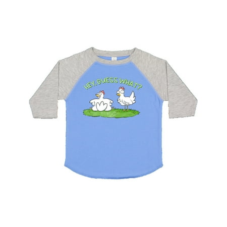 Inktastic Hey Guess What Chicken Butt Gift Toddler Boy or Toddler Girl T-Shirt
