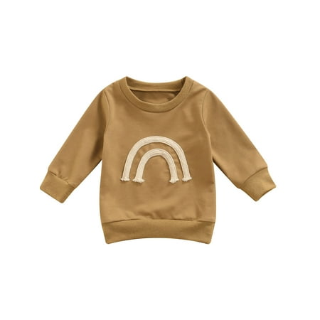 Canrulo Toddler Baby Girls Boy Sweatshirt Rainbow Strings Spring Autumn Long Sleeve Pullovers Tops Outwear Brown 12-18 Months
Canrulo Toddler Baby Girls Boy Sweatshirt Rainbow Strings Spring Autumn Long Sleeve Pullovers Tops Outwear Brown 12-18 Months