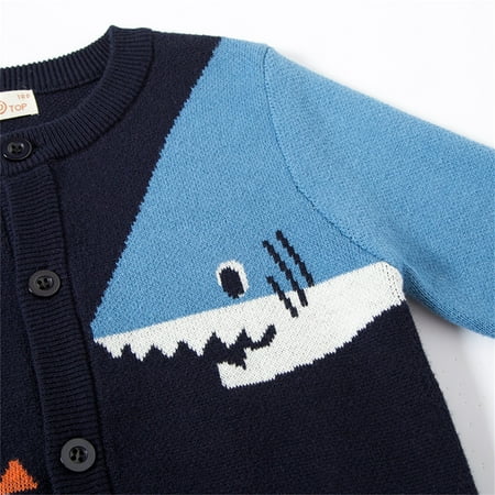 KaLI_store Kids Toddler Baby Boys Autumn Winter Cotton Long Sleeve Shark Fish Cardigan Toddler Boys Christmas Outfits
KaLI_store Kids Toddler Baby Boys Autumn Winter Cotton Long Sleeve Shark Fish Cardigan Toddler Boys Christmas Outfits