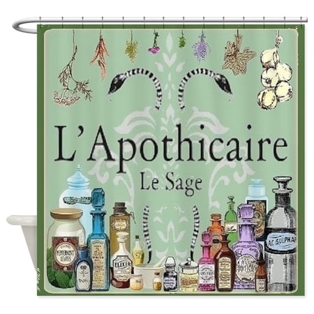 CafePress - L'apothicaire - Unique Cloth Shower Curtain
