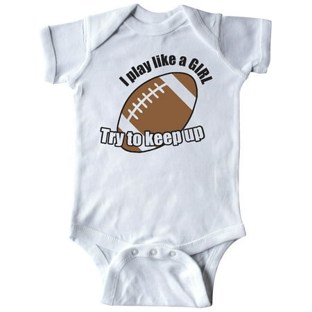 Inktastic Football - Like a girl Gift Baby Girl Bodysuit