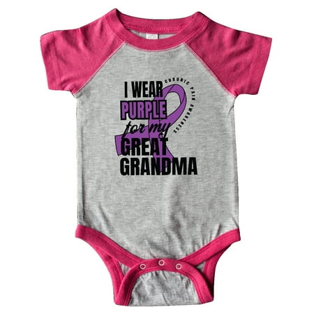 Inktastic Chronic Pain I Wear Purple For My Great Grandma Gift Baby Boy or Baby Girl Bodysuit
Inktastic Chronic Pain I Wear Purple For My Great Grandma Gift Baby Boy or Baby Girl Bodysuit