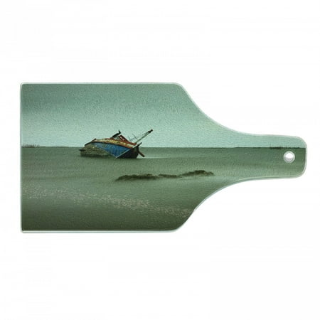 Shipwreck Cutting Board Old Photo of Decadent Derelict Fishing Boat Bow in Thailand Summer Day Sunrise Tempered Glass Cutting and Serving Board Wine Bottle Shape Grey Blue by Ambesonne
Shipwreck Cutting Board Old Photo of Decadent Derelict Fishing Boat Bow in Thailand Summer Day Sunrise Tempered Glass Cutting and Serving Board Wine Bottle Shape Grey Blue by Ambesonne