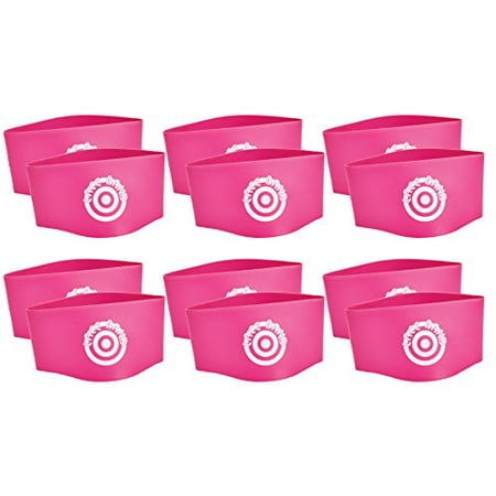Unique Sports Lace Bands Neon Pink Soccer Cleat Lace Cover (6 Pair)