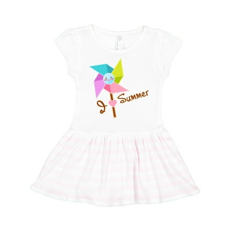 Inktastic I Love Summer pinwheel Gift Toddler Girl Dress