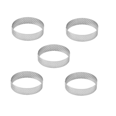 5Pcs 6cm Circular Tart Ring Dessert Stainless Steel Perforation Fruit Pie Quiche Cake Mousse Mold Kitchen Baking Mould
5Pcs 6cm Circular Tart Ring Dessert Stainless Steel Perforation Fruit Pie Quiche Cake Mousse Mold Kitchen Baking Mould