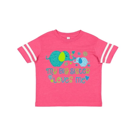 Inktastic My Big Sister Loves Me- cute elephants Gift Toddler Boy or Toddler Girl T-Shirt
Inktastic My Big Sister Loves Me- cute elephants Gift Toddler Boy or Toddler Girl T-Shirt