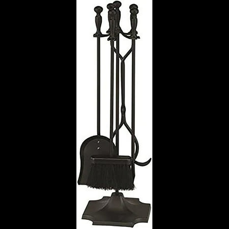 31 Wide 5 Piece Chimney Tool Set - Shovel Brush Poker Tongs Stand - Heavy Duty Wrought Iron Tools with Decorative Finish - Ergonomic Ball Handles (Black)
31 Wide 5 Piece Chimney Tool Set - Shovel Brush Poker Tongs Stand - Heavy Duty Wrought Iron Tools with Decorative Finish - Ergonomic Ball Handles (Black)