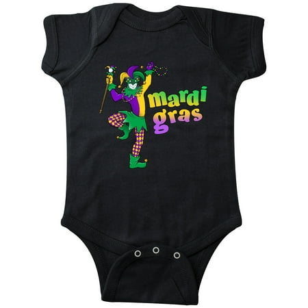 Inktastic Mardi Gras jester celebration Gift Baby Boy or Baby Girl Bodysuit