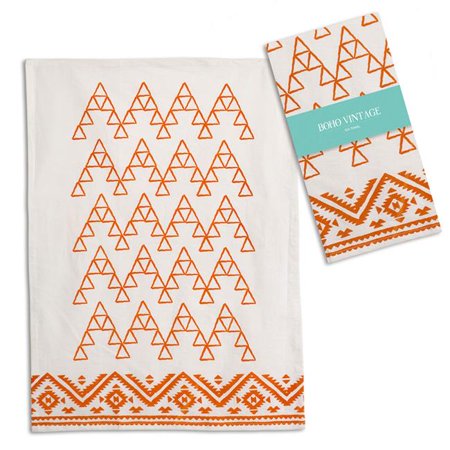 CTW Home 780019 Saffron Tea Towel - Box of 4