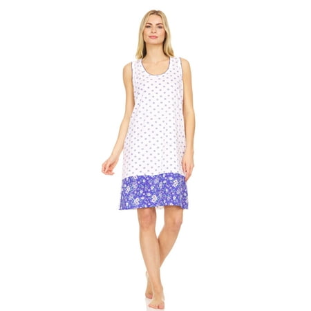 Lati Fashion Women Nightgown Sleeveless Female Nightgowns & Sleepshirts Blue Medium
Lati Fashion Women Nightgown Sleeveless Female Nightgowns & Sleepshirts Blue Medium
