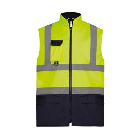 Yoko Adults Hi-Vis Padded Bodywarmer
