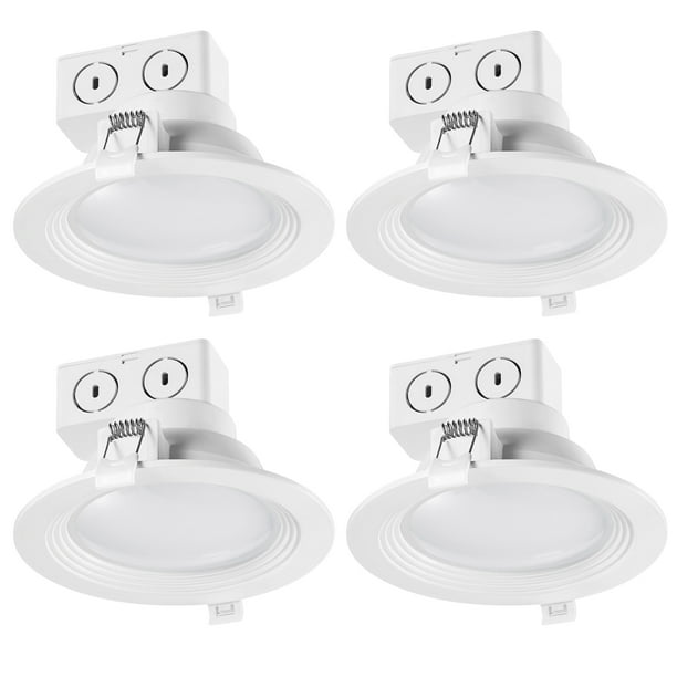 Globe Electric Value Pack White 5 in. W Plastic LED Recessed Light 60 watt
