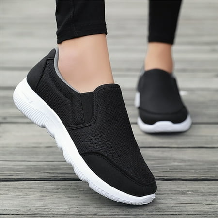 eczipvz Sneakers for Women Women Wedge Shoes Breathable Mesh Sneakers Slip On Comfort Walking Shoes Black
eczipvz Sneakers for Women Women Wedge Shoes Breathable Mesh Sneakers Slip On Comfort Walking Shoes Black