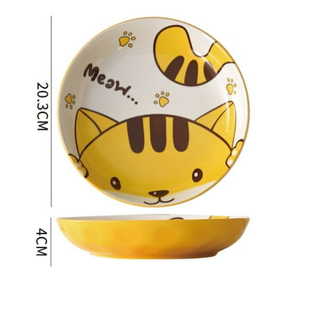Cartoon Cat Print Ceramic Plate Bowl Food Noodles Rice Bowls Western Food Plates Kitchen Tableware Salad Sushi Dishes Restaurant
Cartoon Cat Print Ceramic Plate Bowl Food Noodles Rice Bowls Western Food Plates Kitchen Tableware Salad Sushi Dishes Restaurant