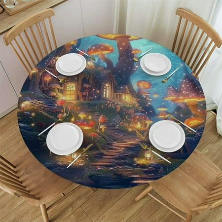 Glowing Lights Mushrooms Round Table Cover Stain Resistant Washable Indoor Outdoor Tablecloth Kitchen Dining Wedding Parties 100% Polyester Fiber 31-35
Glowing Lights Mushrooms Round Table Cover Stain Resistant Washable Indoor Outdoor Tablecloth Kitchen Dining Wedding Parties 100% Polyester Fiber 31-35