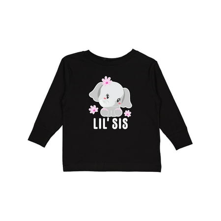Inktastic Lil Sis with Cute Elephant with Flower Gift Toddler Toddler Girl Long Sleeve T-Shirt
Inktastic Lil Sis with Cute Elephant with Flower Gift Toddler Toddler Girl Long Sleeve T-Shirt