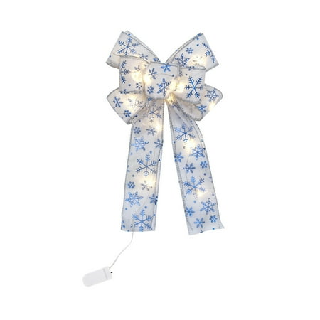 Glowing Christmas Bow Hanging Pendant Bowknot Tree Topper Light Up Bow Hanging Battery Powered String Lamp For Christmas Tree Decorations
Glowing Christmas Bow Hanging Pendant Bowknot Tree Topper Light Up Bow Hanging Battery Powered String Lamp For Christmas Tree Decorations
