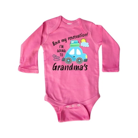 Inktastic Book My Reservation! I m Going to Grandma s Gift Baby Boy or Baby Girl Long Sleeve Bodysuit
Inktastic Book My Reservation! I m Going to Grandma s Gift Baby Boy or Baby Girl Long Sleeve Bodysuit