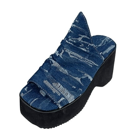 Quealent Adult Women Sandal Heels Sandals for Women Summer New Thick Soled Slope Heel Fashionable Open Toe Square Quilted Slides Sandals for Women Bu1 6.5
Quealent Adult Women Sandal Heels Sandals for Women Summer New Thick Soled Slope Heel Fashionable Open Toe Square Quilted Slides Sandals for Women Bu1 6.5