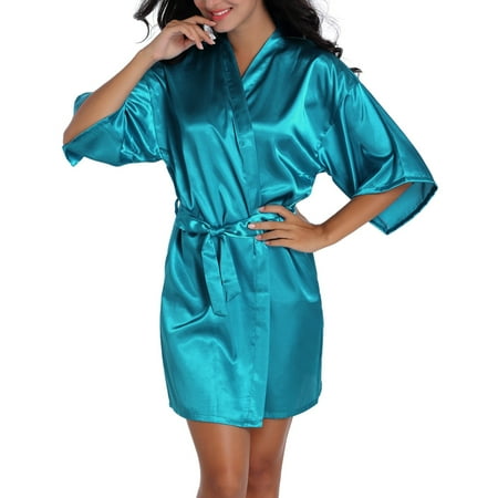 Homgro Women s Satin Robe Sexy Short Silk Bath Robe Soft Comfy Lightweight Short Sleeve Sleeping Bathrobe Thin Summer Kimono Robe Wedding Party Bride Bridesmaid Sleepwear Peacock Blue X-Large
Homgro Women s Satin Robe Sexy Short Silk Bath Robe Soft Comfy Lightweight Short Sleeve Sleeping Bathrobe Thin Summer Kimono Robe Wedding Party Bride Bridesmaid Sleepwear Peacock Blue X-Large