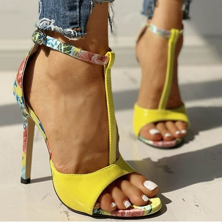 Qepwscx Women s Fashion Casual Floral Peep Toe High Heels Shoes Ankle Strap Sandals
Qepwscx Women s Fashion Casual Floral Peep Toe High Heels Shoes Ankle Strap Sandals