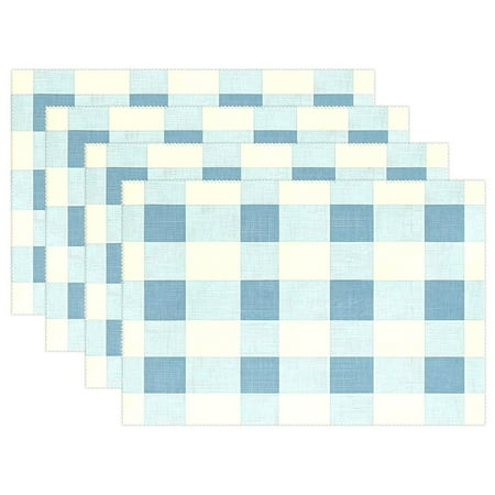 Ryvnso Placemats Set of 4 Checkered Grid-z2 Dining Mats Heat-Resistant Non-Slip Washable Table Mat
Ryvnso Placemats Set of 4 Checkered Grid-z2 Dining Mats Heat-Resistant Non-Slip Washable Table Mat