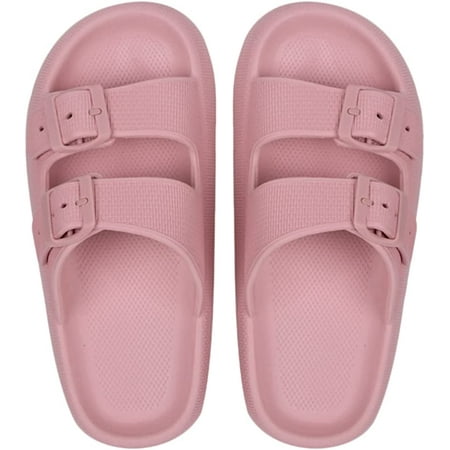 DanceeMangoo Double Buckle Sandals Thick Sole Adjustable Buckles Cloud Slides Slippers For Women Man
DanceeMangoo Double Buckle Sandals Thick Sole Adjustable Buckles Cloud Slides Slippers For Women Man