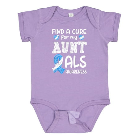 Inktastic Find a Cure for My Aunt ALS Awareness Blue and White Ribbon Gift Baby Boy or Baby Girl Bodysuit
Inktastic Find a Cure for My Aunt ALS Awareness Blue and White Ribbon Gift Baby Boy or Baby Girl Bodysuit