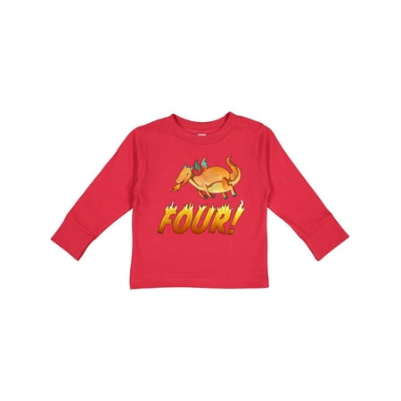 Inktastic 4 Fourth Birthday Orange Dragon Breathing Fire Gift Toddler Boy or Toddler Girl Long Sleeve T-Shirt
Inktastic 4 Fourth Birthday Orange Dragon Breathing Fire Gift Toddler Boy or Toddler Girl Long Sleeve T-Shirt