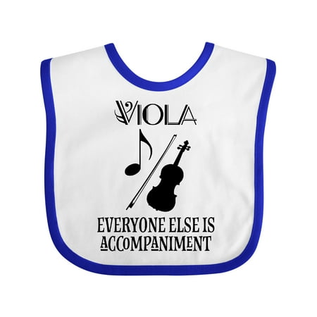 Inktastic Viola Music Gift Funny Violist Joke Gift Baby Boy or Baby Girl Bib