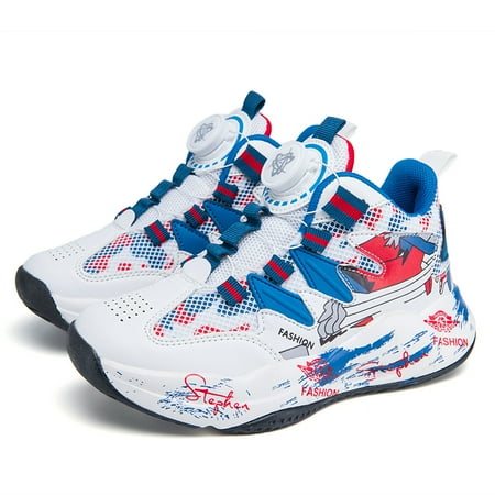 Boys Casual Basketball Shoe With Graffiti Print Mesh Breathable Non-slip Soft Sole Running Shoes With Rotating Button For Outdoor Sports
Boys Casual Basketball Shoe With Graffiti Print Mesh Breathable Non-slip Soft Sole Running Shoes With Rotating Button For Outdoor Sports