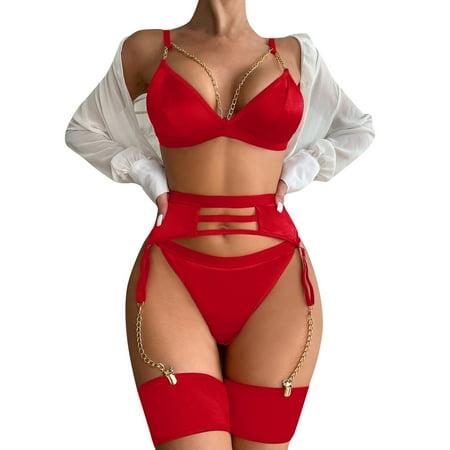 Women Steel Ring Underwear Sexy Girl Nightclub Splice Double Layer Underwear 3PCS Set Lingerie Sleepwear Chemise Nightwear
Women Steel Ring Underwear Sexy Girl Nightclub Splice Double Layer Underwear 3PCS Set Lingerie Sleepwear Chemise Nightwear