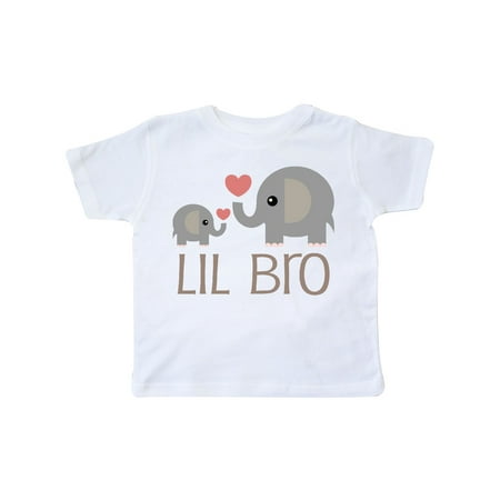 Inktastic Lil Bro Matching Elephant Gift Toddler Boy Girl T-Shirt